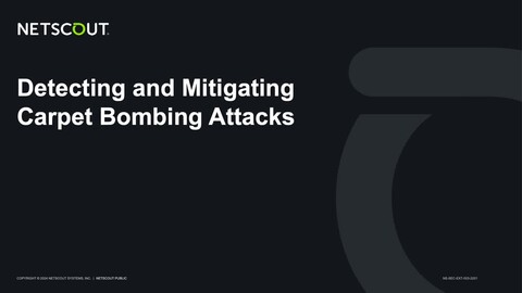 Detecting and Mitigating Carpet Bombing Attacks