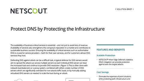 Protect DNS by Protecting the Infrastructure