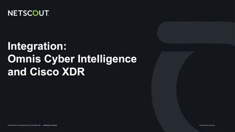Integration: Omnis Cyber Intelligence and Cisco XDR