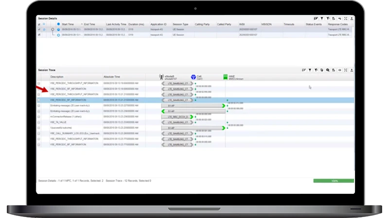 Drill Down to nGenius Session Analyzer - TrueCall
